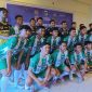 Para pemain dan official Tim Futsal Sulteng yang akan berlaga di babak kualifikasi untuk PON 2024. (Foto: Santo/likein.id)